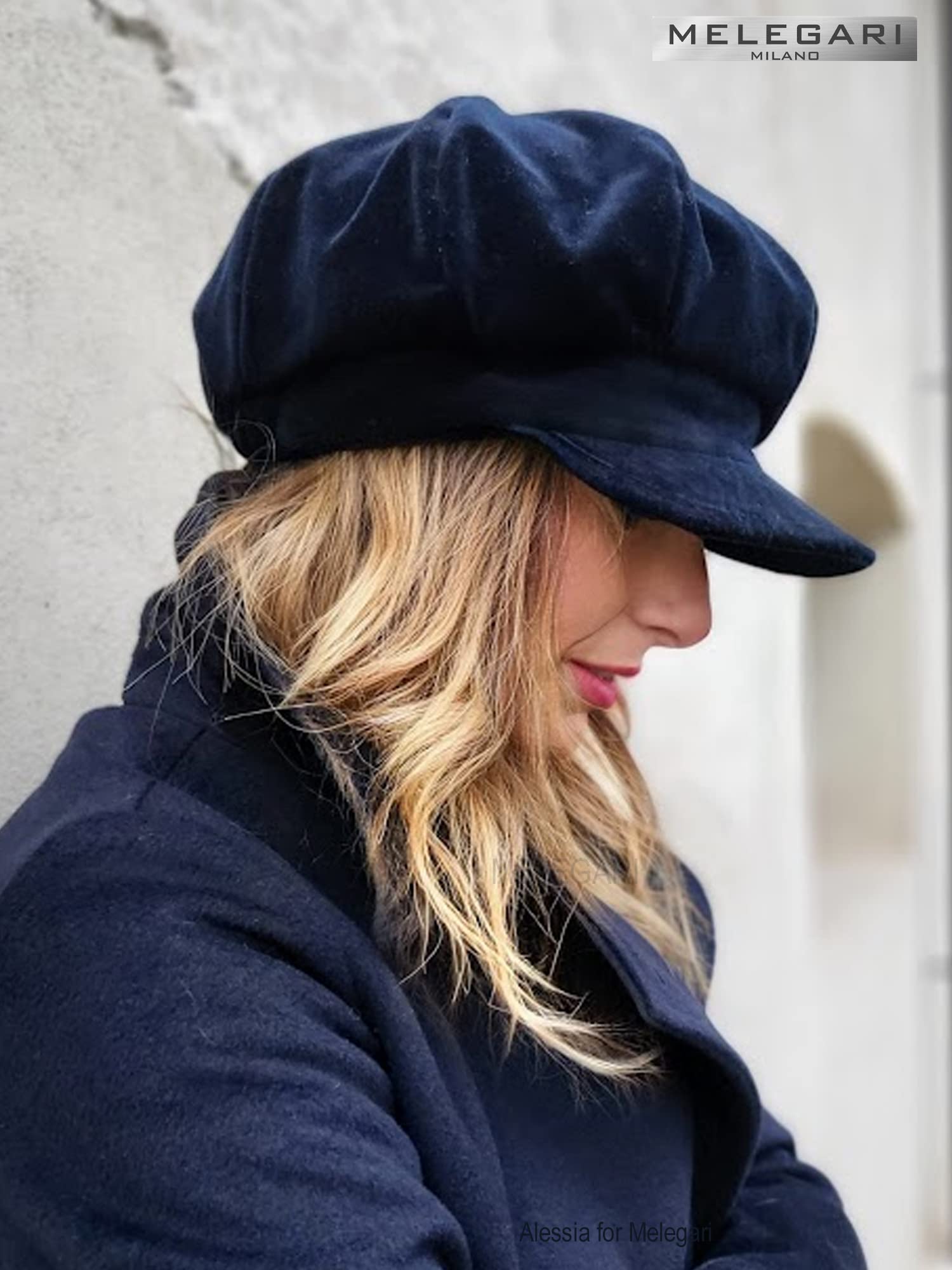 Gorra con visera Princeps, Baloon Cap, fabricada en Italia, para mujer y hombre, otoño, invierno