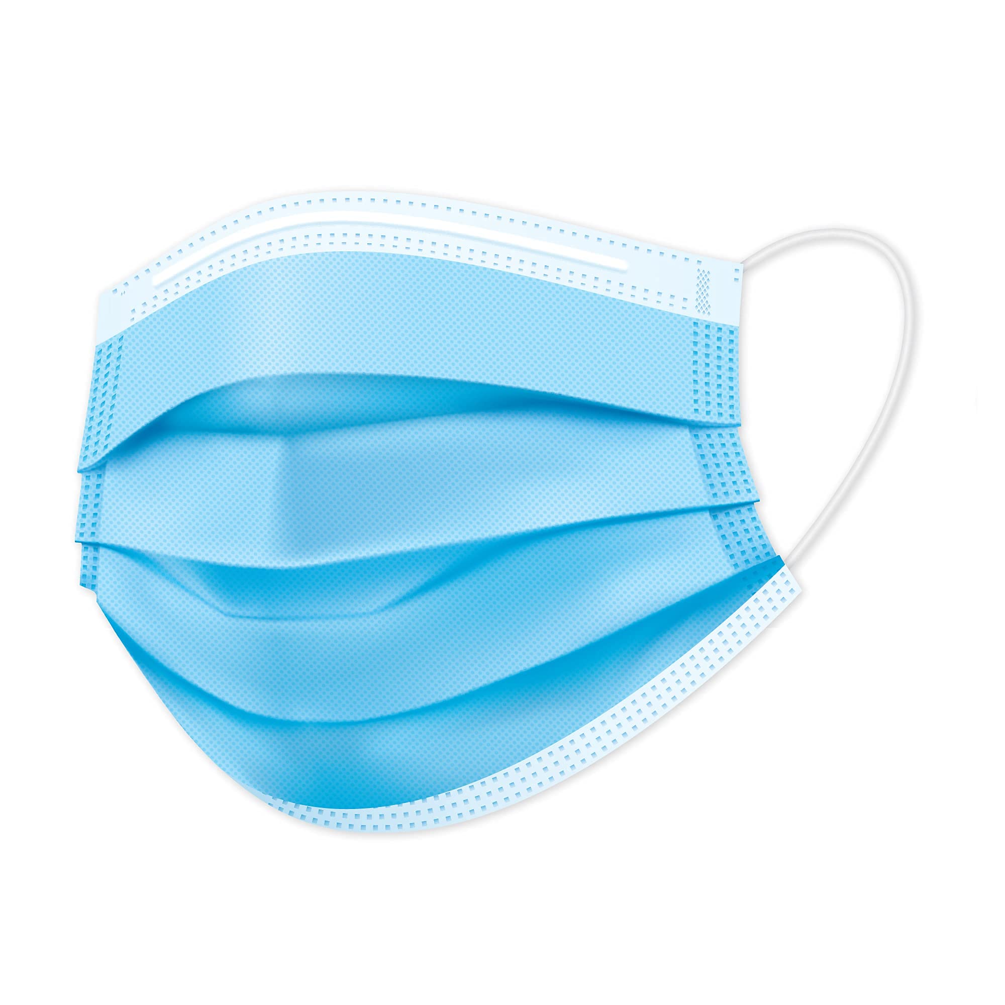 WELLSTAR 3 Ply Surgical Face Mask with Genuine Meltblown and Adjustable Nose Clip�Pack of 100- Blue Colour (B09GFM7GV9) Amazon Price History, Amazon Price Tracker