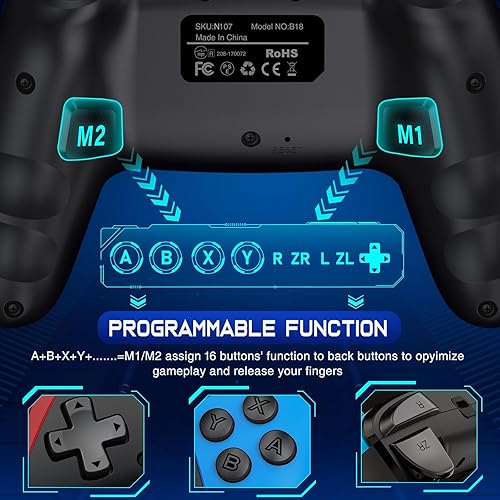 Miniatura 3 de Wireless Switch Controller for Switch/Lite/OLED/Swicth 2 Controller, Switch Controller Joysticks Work with iOS/Android/PC-Switch 2 Pro TURBO