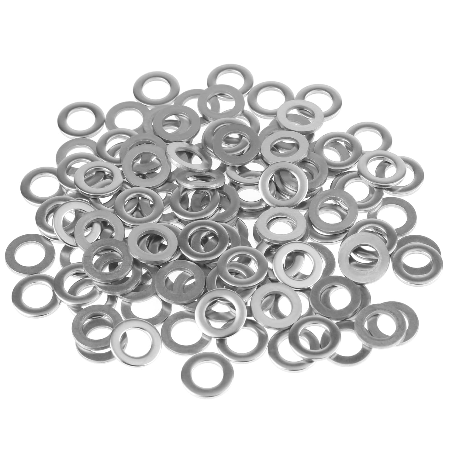 Stainless Flat Washers - 50 Pack #10 -18