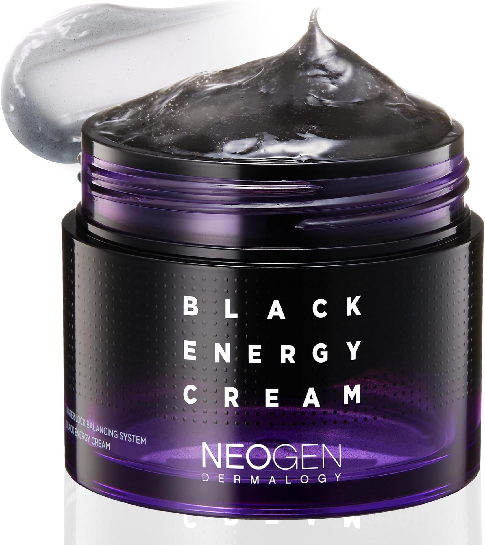 [K-Beauty] Neogen Dermalogy Black Energy Cream | Revitalizing & Nourishing Gel Moisturizer Sleep Mask Facial Cream w/Plant-Derived Ingredients 2.7oz