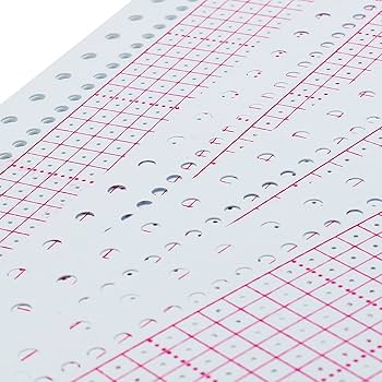 Cartes Perforées Vierges Pour Machine à Tricoter Brother, Singer, Silver Reed - 10 Pièces - 24 Points - 32x14 Cm