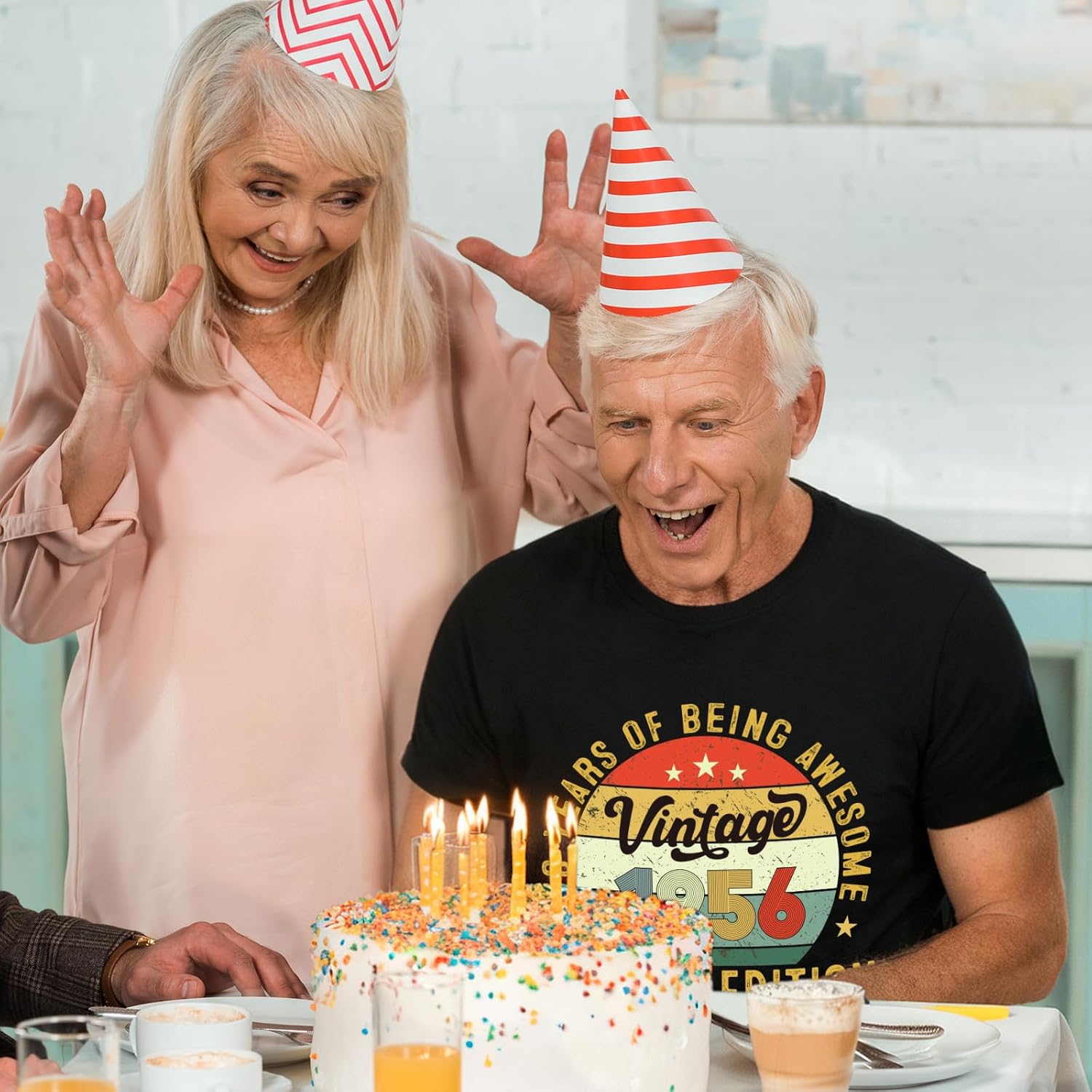 70th Birthday Gifts for Men Women 1956 T Shirts for Men 70 Year Old Birthday Gift for Men Turning 70 Gift Ideas Tshirt - Image 2