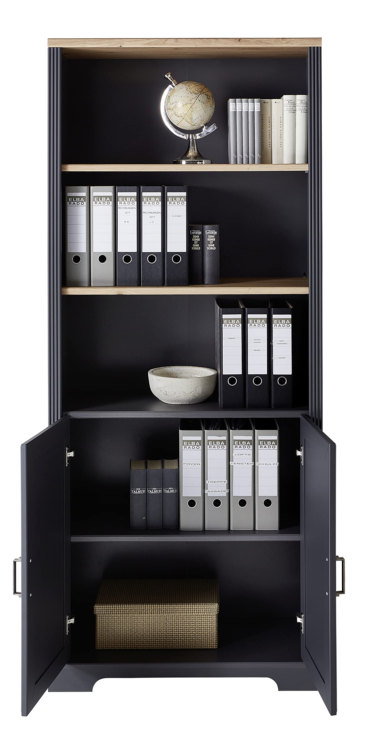 möbelando Büro-Set Bürokombi Arbeitszimmer Büroprogramm Büromöbel Jillana V (10-teilig)