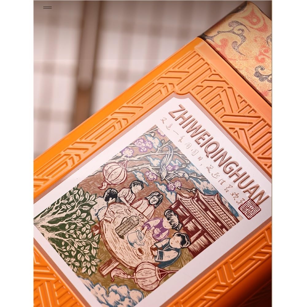Set Da Tè Contenitore for la conservazione del tè sfuso Lattina quadrata Lattina sigillata da cucina Lattina vuota Set da tè retrò Set di scatole regalo con doppia lattina Barattolo Per Conservare Il