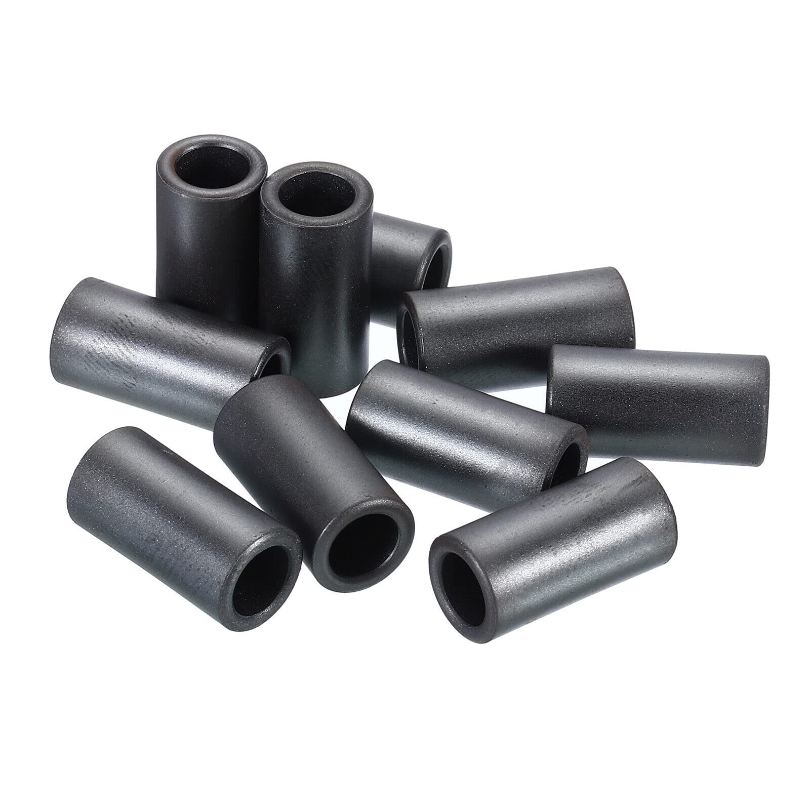 Tool parts 10pcs 10x6.5x20mm Ferrite for Toroid Core Transformer Inductor Coil Ring - Black