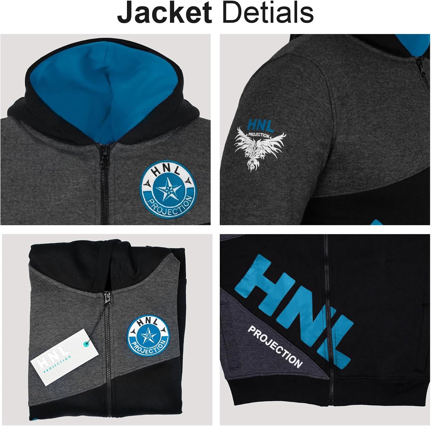 A2Z 4 Kids Girls Tracksuit Hooded Zip-Up Top - T.S HNL Dady Blue 7-8