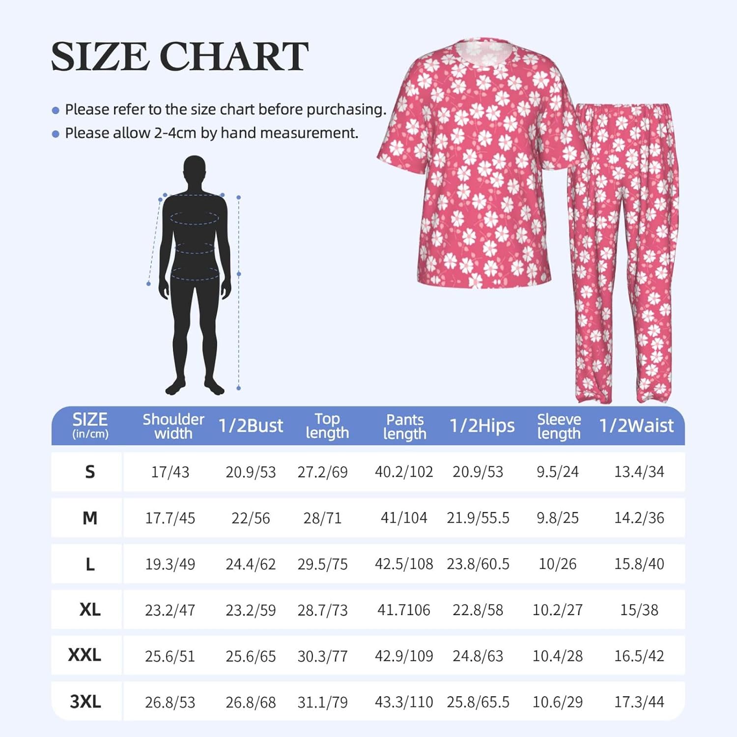 Men'S 2 Piece Loungewear Pajama Set Flowers Texture Pink Print Short Sleeve Tee Top And Pants Set S-3xl