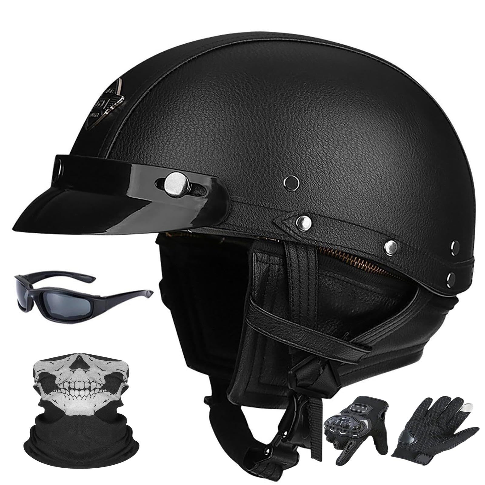 Kask Otwarty Retro Niemiecki, Heritage Unisex