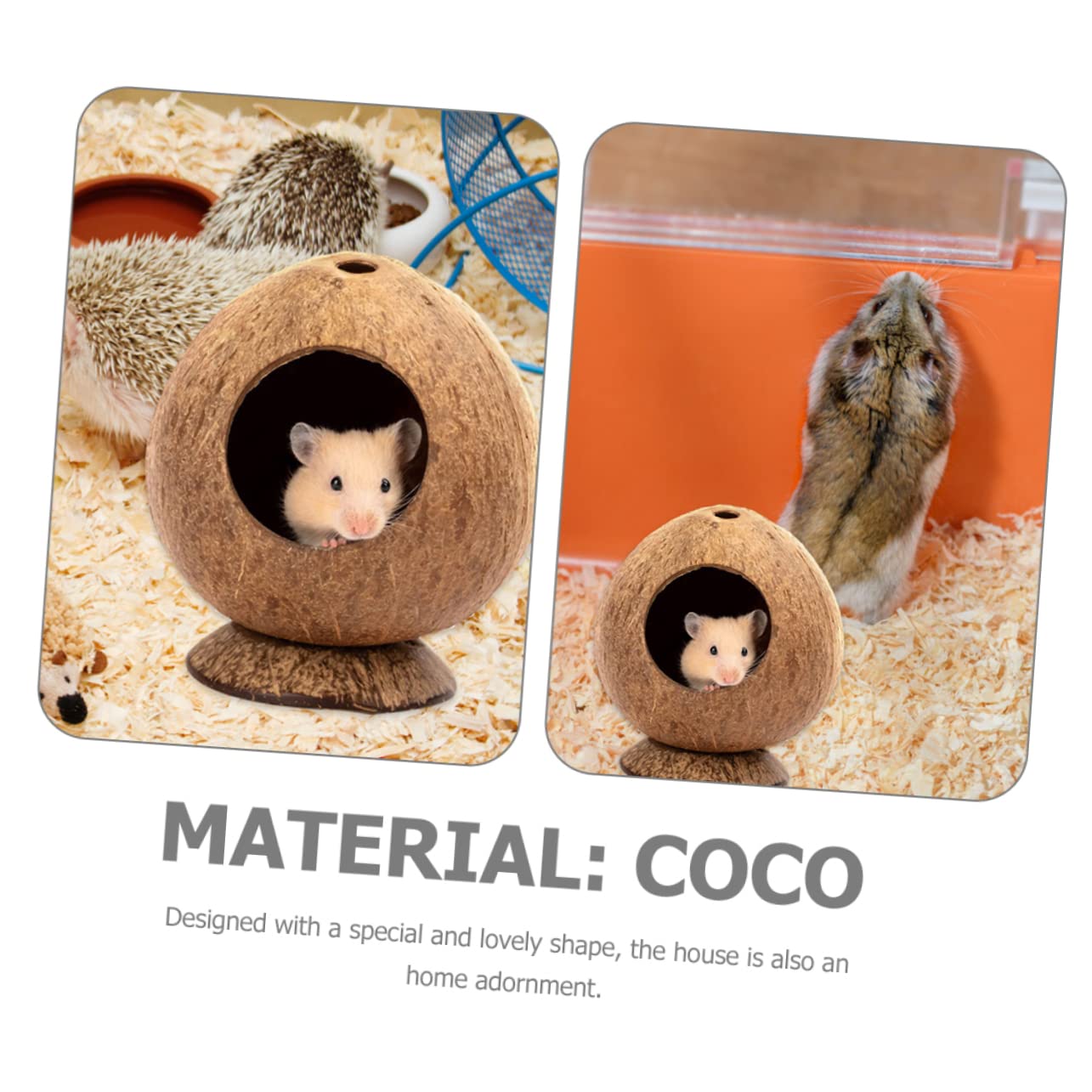 COLLBATH Small Animals Warm Nest Cozy Hamster Sleeping House Chewing for Small Pets Lightweight Hideout for Hamsters Mice and Hedgehogs Durable Material for Comfort and Security