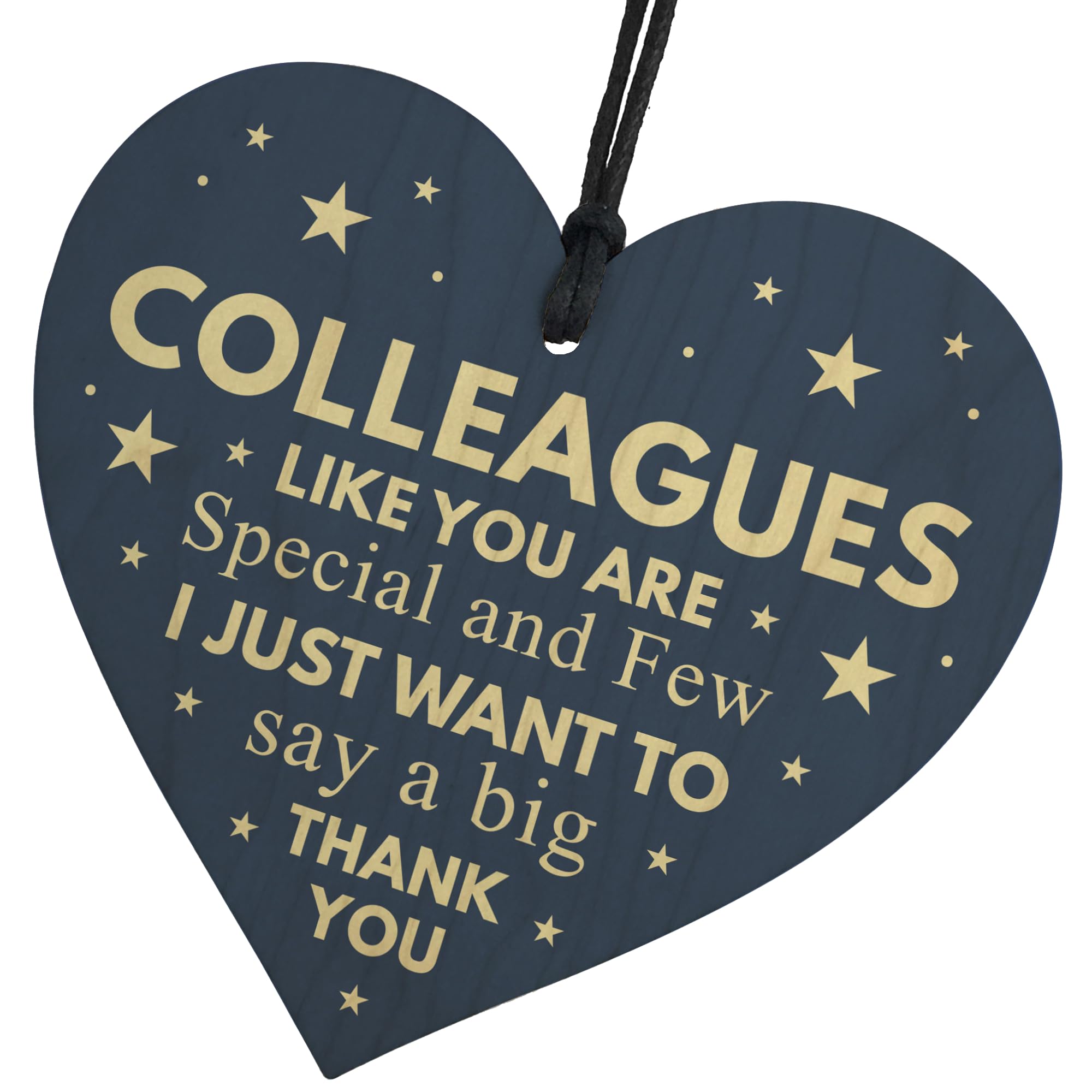 Red Ocean Colleague Gift Present Office Leaving Gifts For Friend Thank You Presents New Job Hanging Heart Friendship Plaque Her Girls Woman