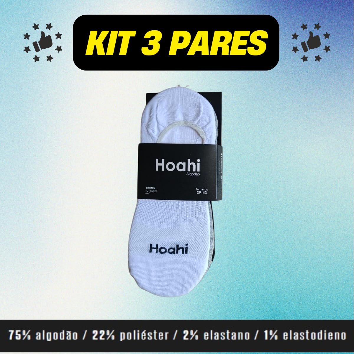 Meia Hoahi Sapatilha Feminina 22967 Kit C/3 em promoção! Veja a oferta e mais achadinhos de Moda íntima 6 Hoje é o melhor dia para comprar Meia Hoahi Sapatilha Feminina 22967 Kit C/3 com aquele preço maroto! Promoção! Aproveite a oferta! 6