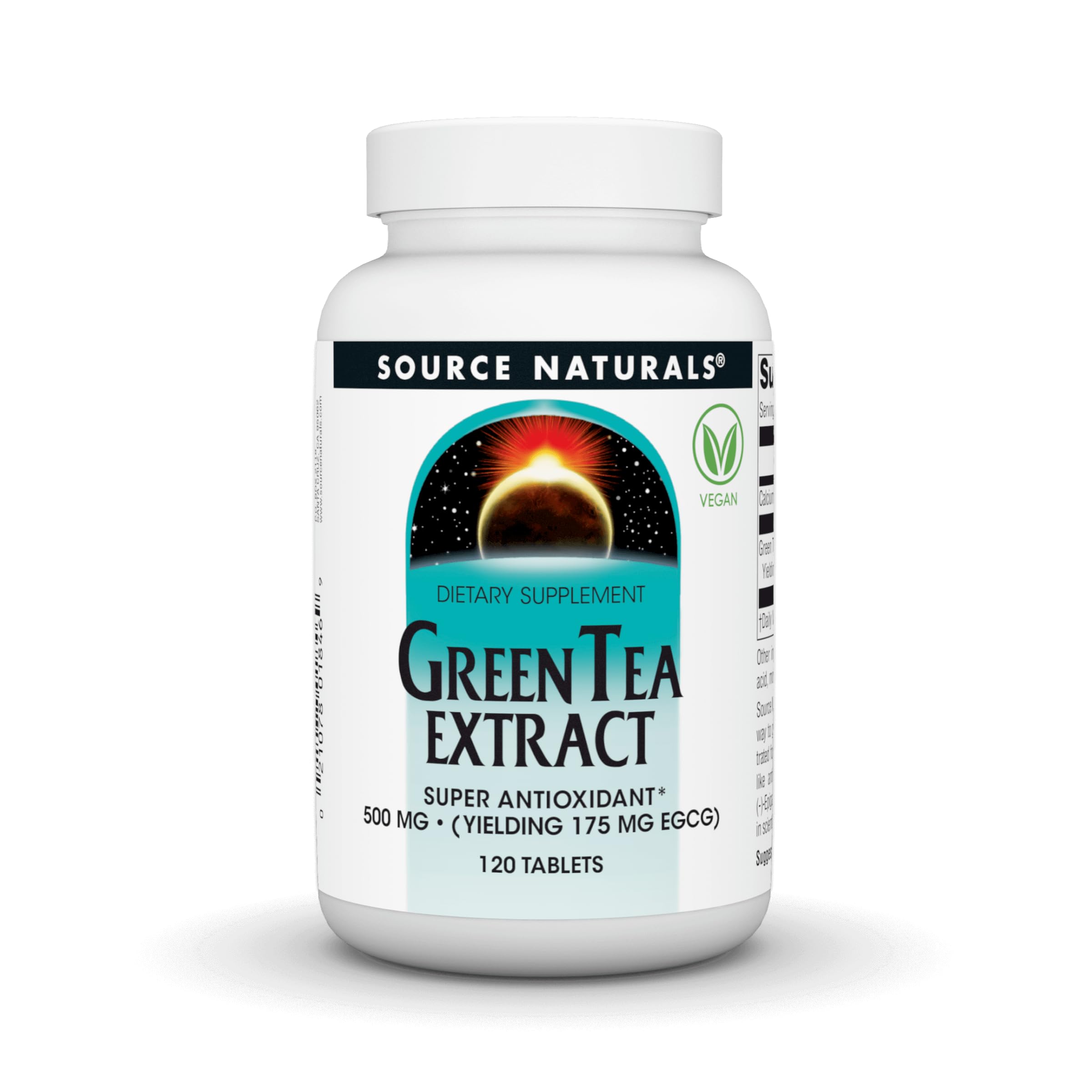 Source Naturals Green Tea Extract, Vegan, 500 mg - 120 Tablets