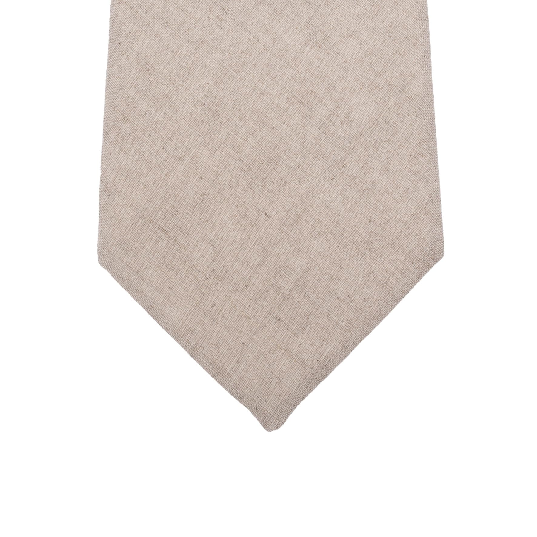 Cravate Lin naturel ficelle - Made in France