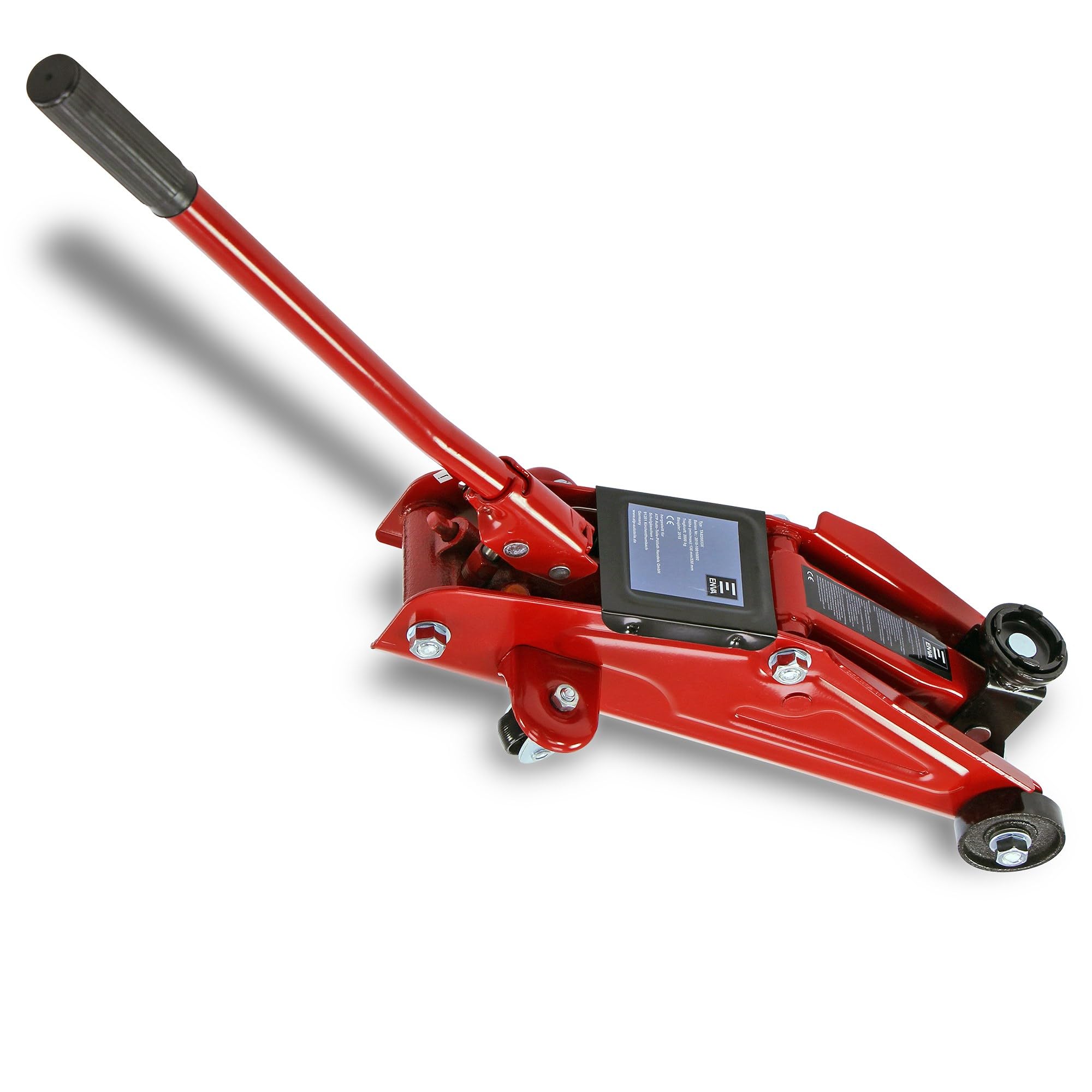 ENVA Martinetto Idraulico Di Manovra 2 T In Valigetta 2X Cavalletto Pieghevole Set Di Portata Fino A 2000 Kg Per Il Sollevamento Di Veicoli - Foto 9