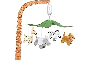 Safari Animals Baby Musical Crib Mobile - A Majestic Jungle Adventure for...