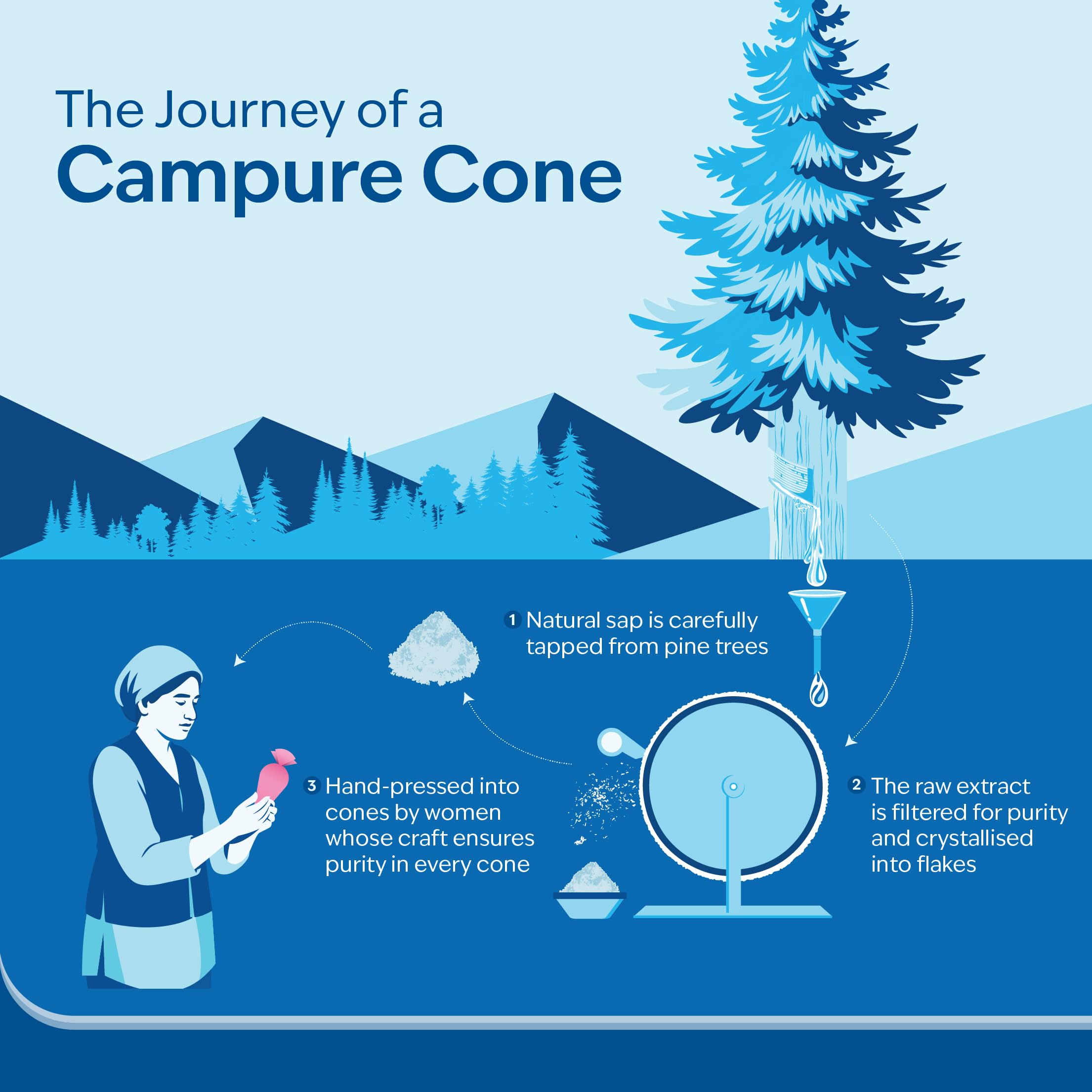CamPure Camphor Giant Cone (Lavender) Pack Of 1-100% Organic | Air Freshener For Car, Wardrobe, Office Cabin's, Drawers, Travel Bag & Bathroom 4