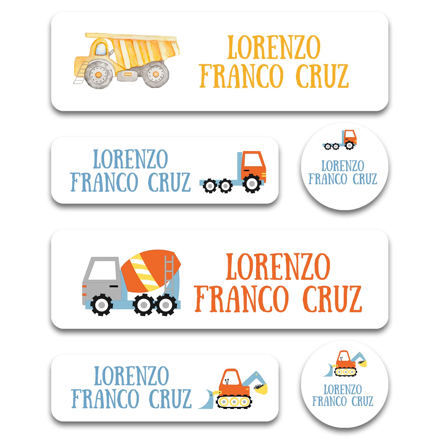 Custom Kid Name Labels for Daycare Variety Pack (180 ct.), Waterproof Dishwasher Safe Camp Personalized Name Stickers for School Supply, Baby Bottles,