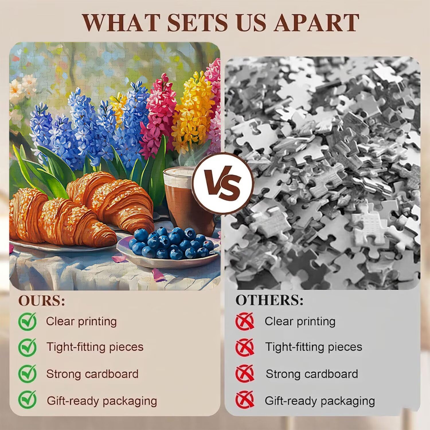 Cartone animato pane Puzzle 1500 Pezzi per Adulti, Puzzle in Legno - Collezione Classica con Poster Incluso - Sfida di Concentrazione e Passatempo Antistress, Gioco per Famiglia, 87 x 57 cm f0-538