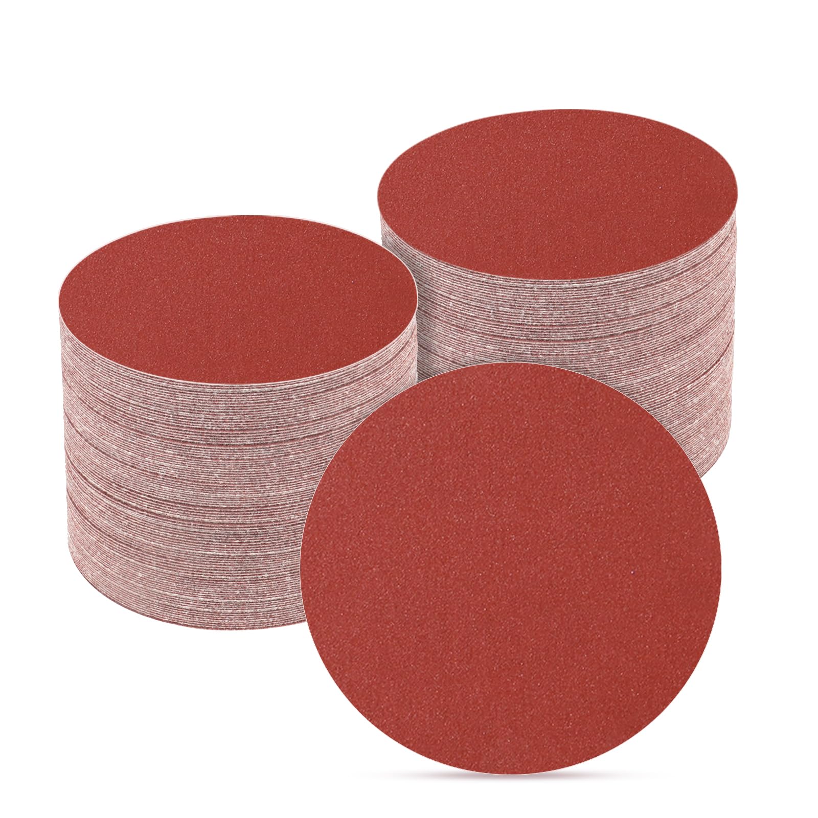 POTUINOM 2 Inch Sanding Disc Sander Attachment Disc 1200-Grit Hook and Loop Sandpaper Alumina Orbital Sander Pads for Polishing, Grinding, Woodworking
