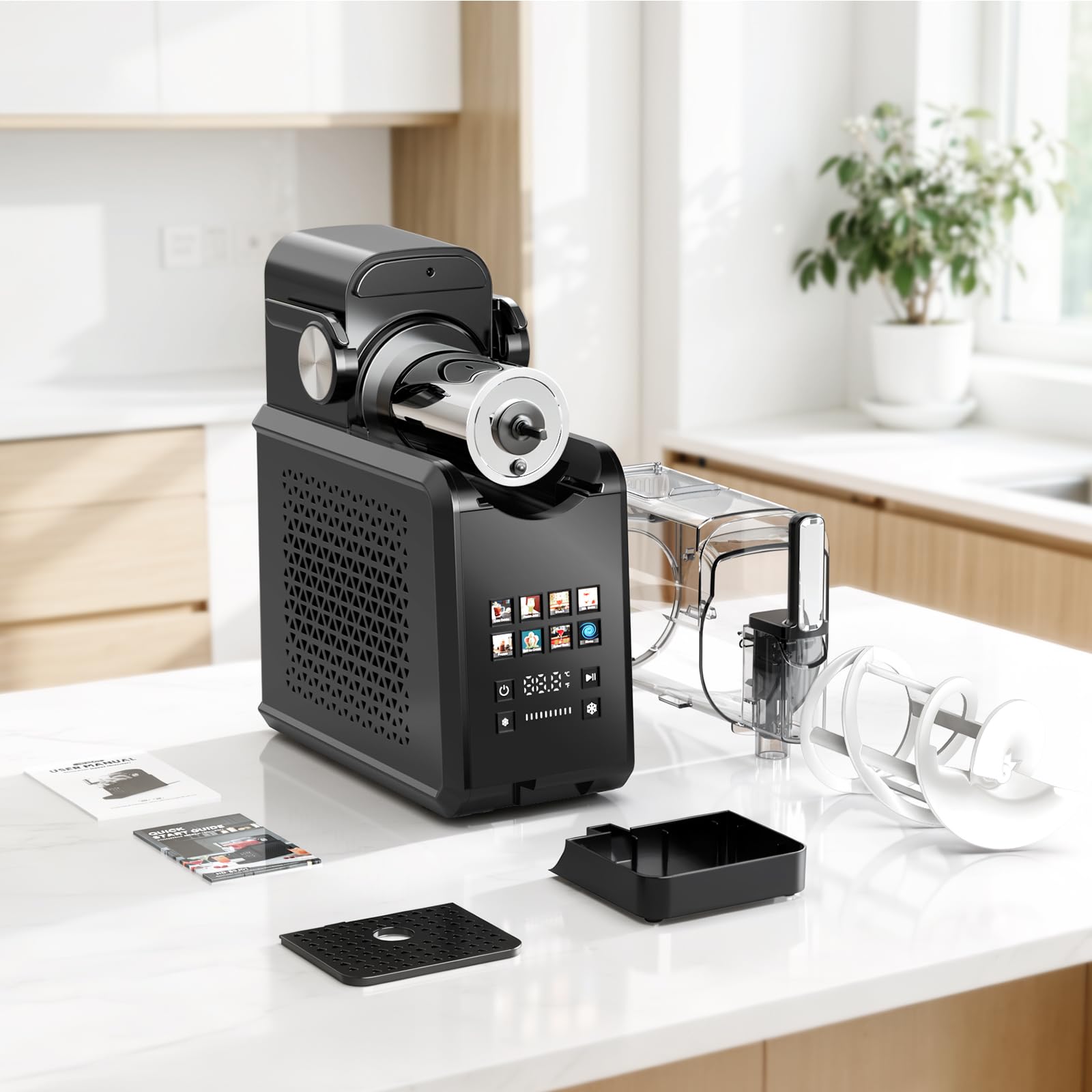 Slushie-Maschine, 2L Slush Eismaschine für Zuhause, Slush Ice Maker mit 8 Modi, kein Eis & kein Mixen, One-Touch Start & Selbstreinigend, Slushmaschine für Frappé, Milchshakes, Gefrorene Cocktails
