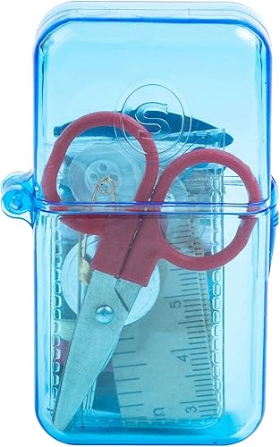 Singer kit de costura en estuche con forma de huevo, color rosa.