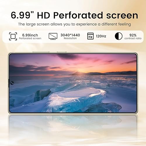 Miniatura 5 de Teléfono inteligente I25 Ultra 5G, 8+256 GB teléfono desbloqueado, Android 14.0, cámara de zoom de 68+108 MP, teléfono móvil con bolígrafo