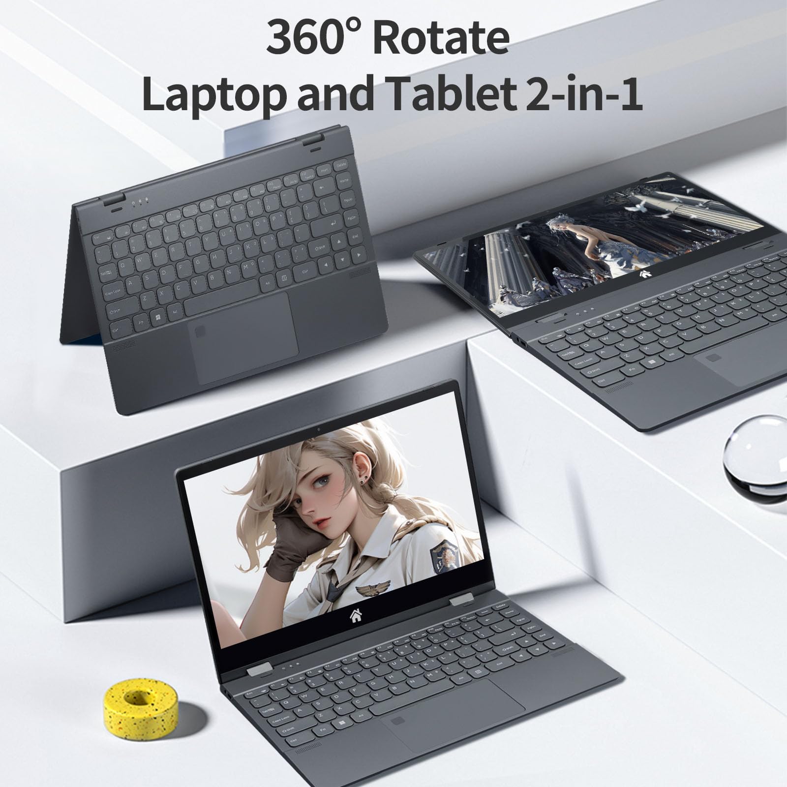 Amazon.com: BINTEC 14'' 2 in 1 Touchscreen Laptop,3840 * 2160 IPS