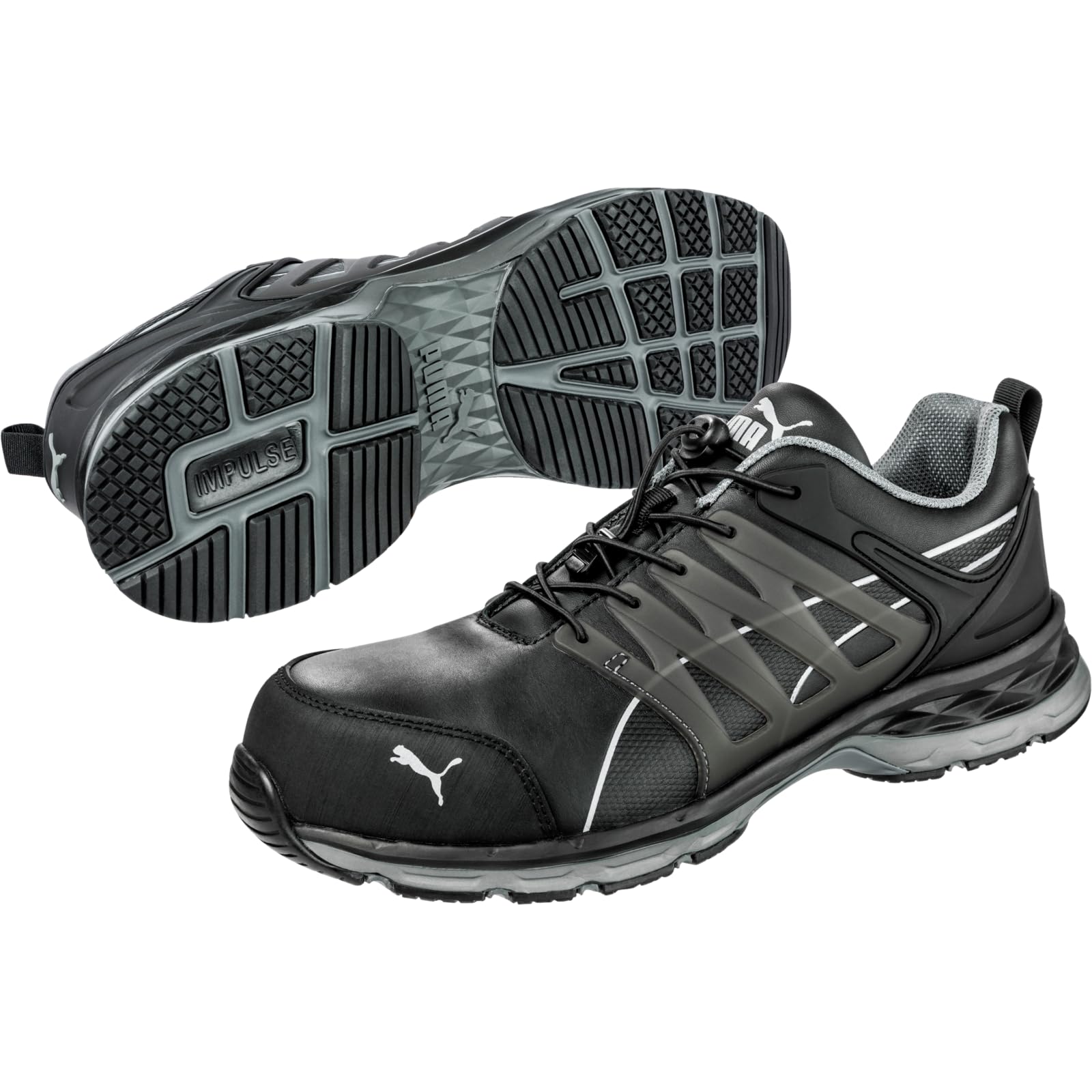 PUMA Safety Velocity 2.0 Lace Up Safety Shoe Black UK 8 Black