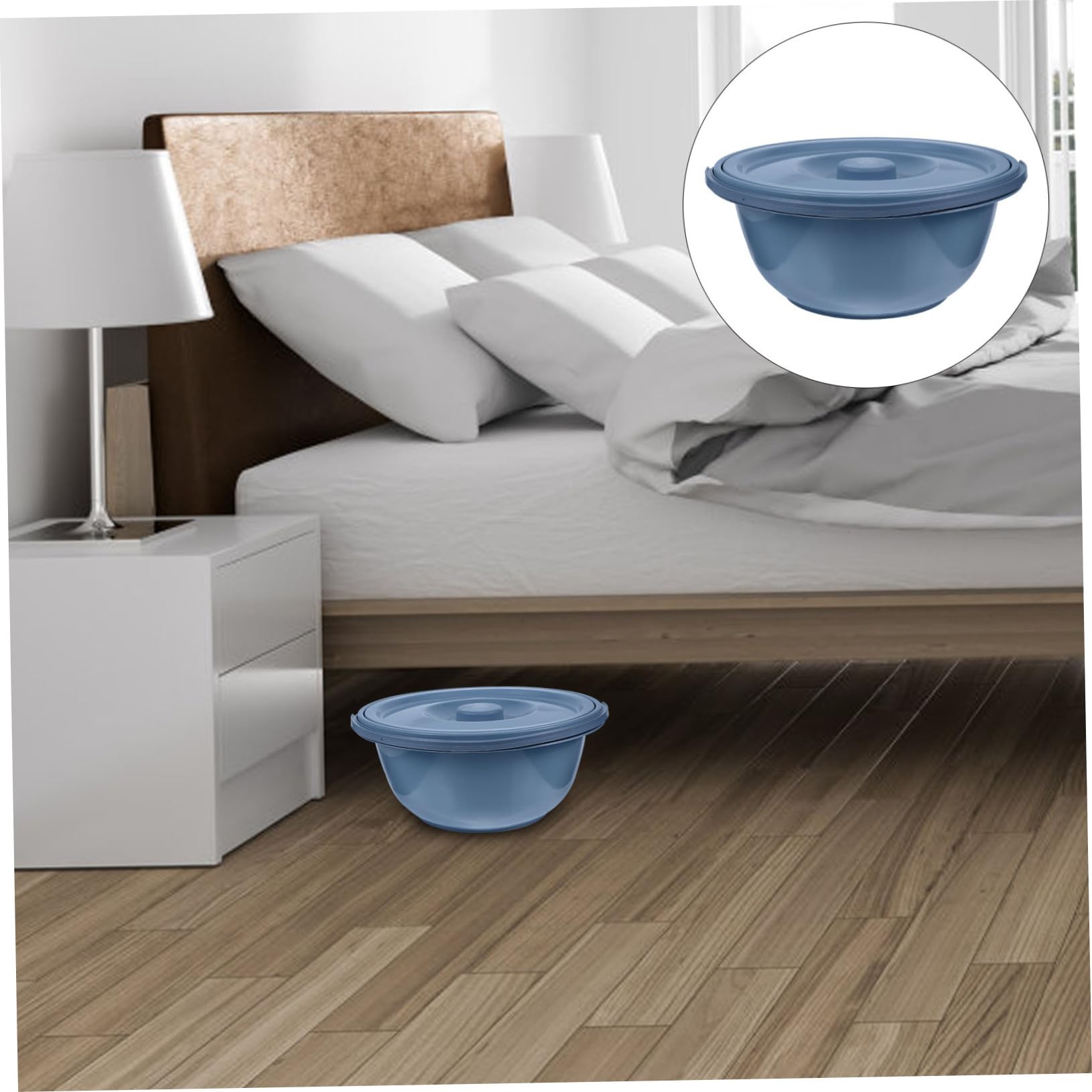 Sedia Wc per Anziani in Pvc con Design a Coperchio e Maniglia, Vaso da Notte Portatile Adatto per Donne in Gravidanza e Uso Domestico, Resistente e Comodo Stili multipli
