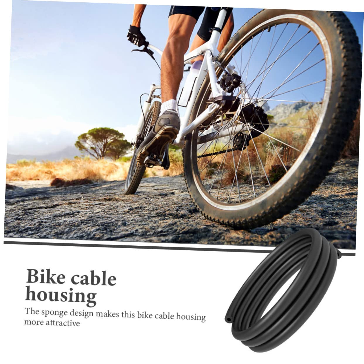 GAROZATION Cable Tube Noise Wires Line Tube for Cycling Bike Cable Housing Sponge Brake Mountain Bike Housing