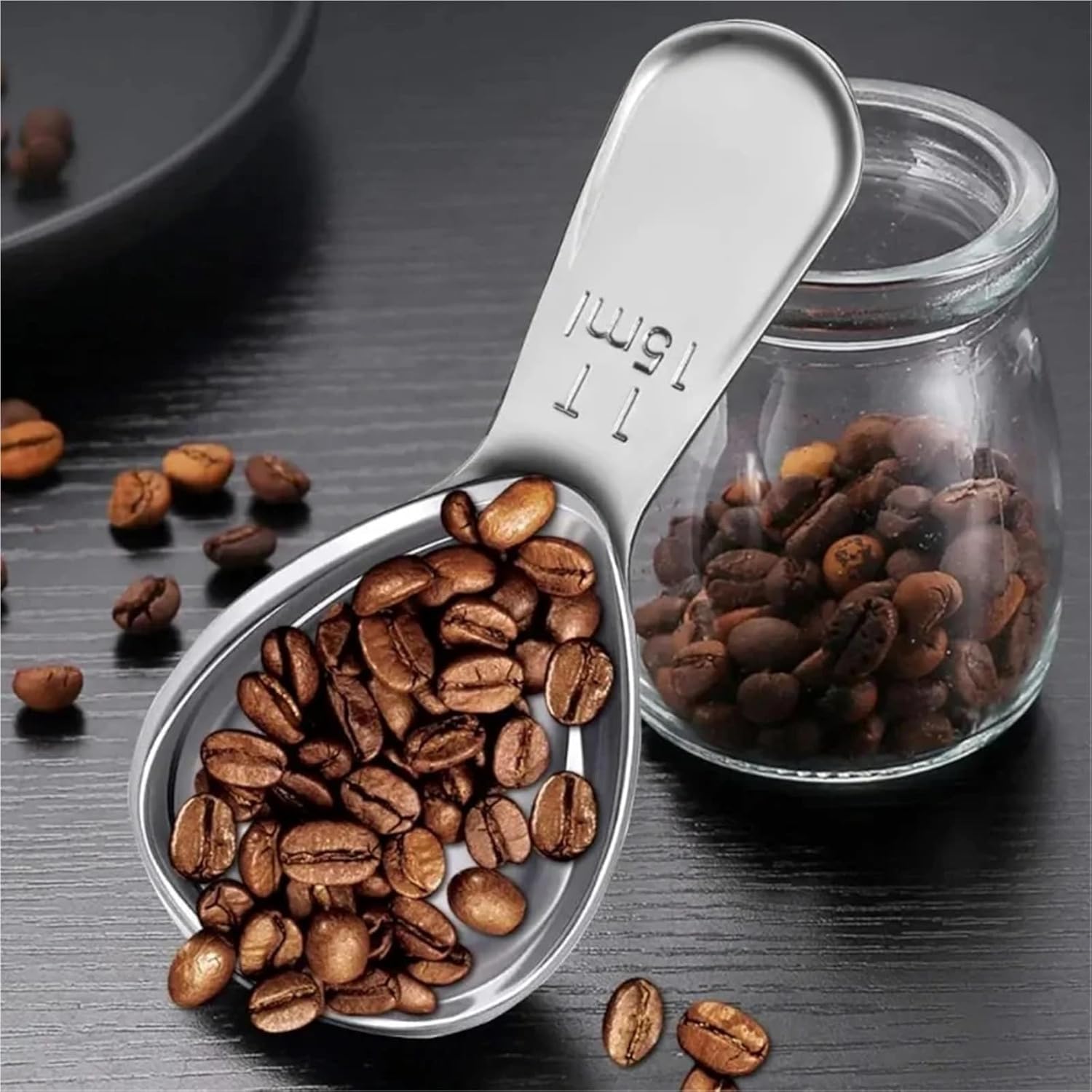 Coffee Scoop 15pcs Stainless Steel Coffee Measuring Spoon Short-handled Tea and Bean Milk Powder Baking Tool for Exact Measuring(30ml)