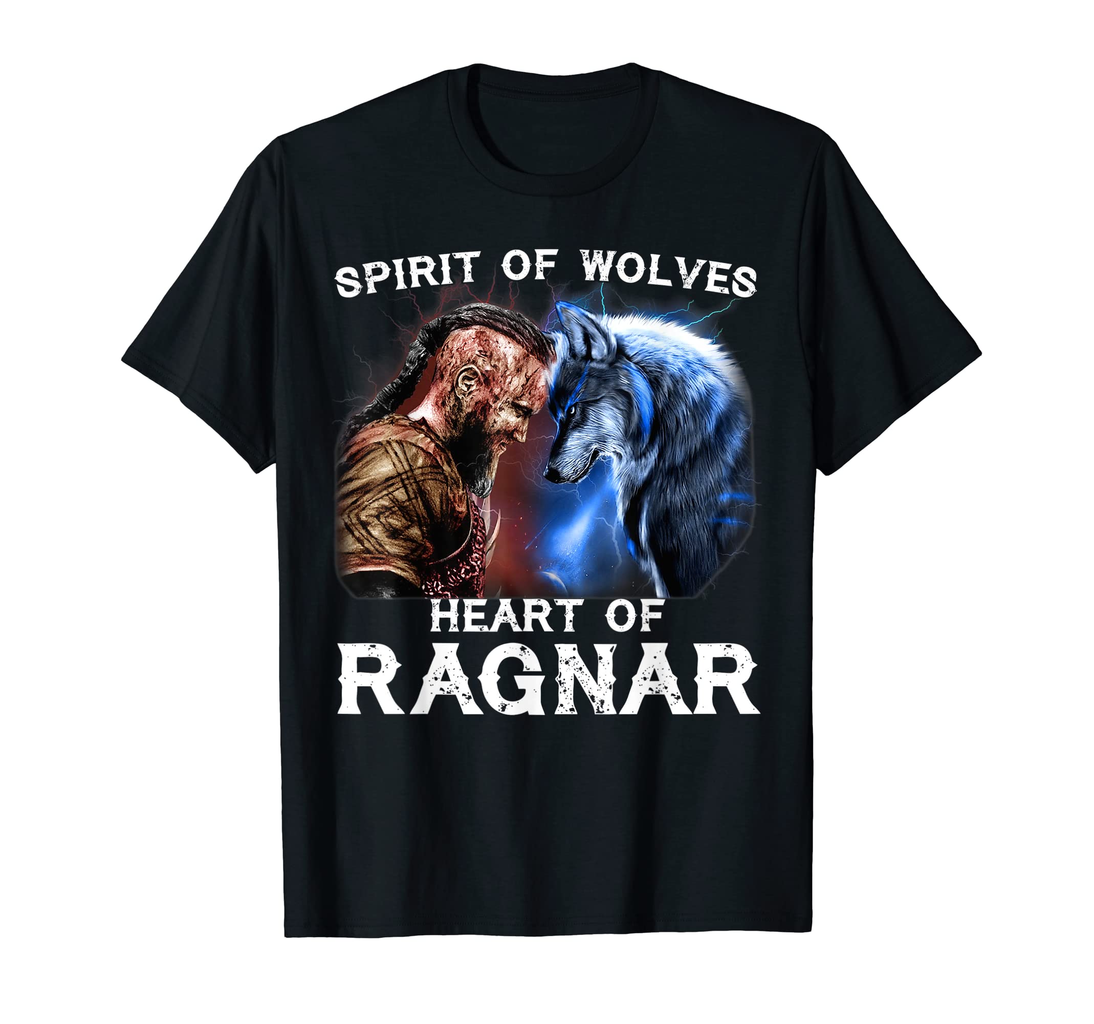 Spirit Of Wolves Heart Of RagnarCooler Viking Lover T-Shirt