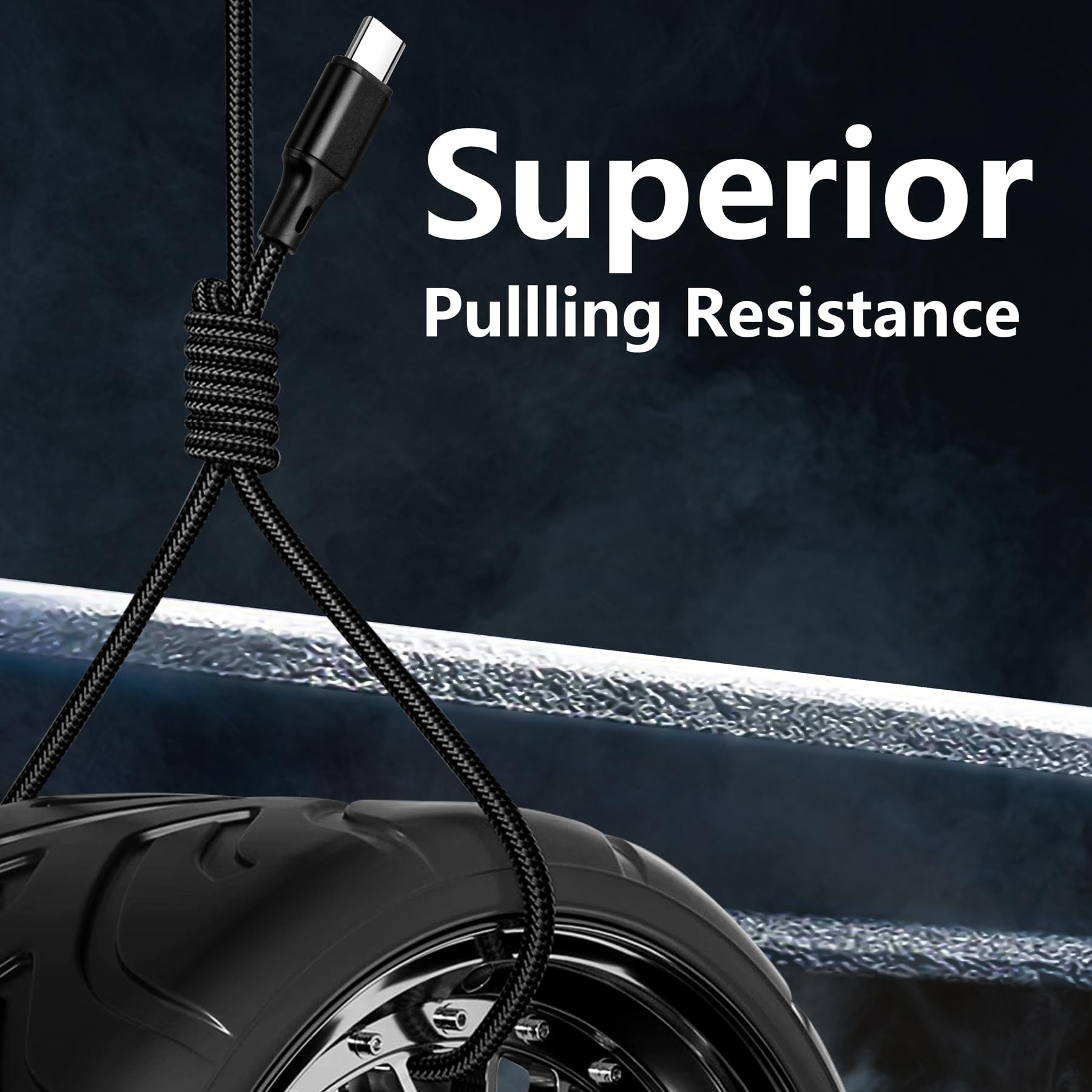 cugunu Cavo di ricarica da USB C a USB C, confezione da 5 pezzi, 3/3 6/6/3 m, cavo di ricarica rapida Pd tipo C, cavo di trasferimento dati e trasferimento dati compatibile per iPhone