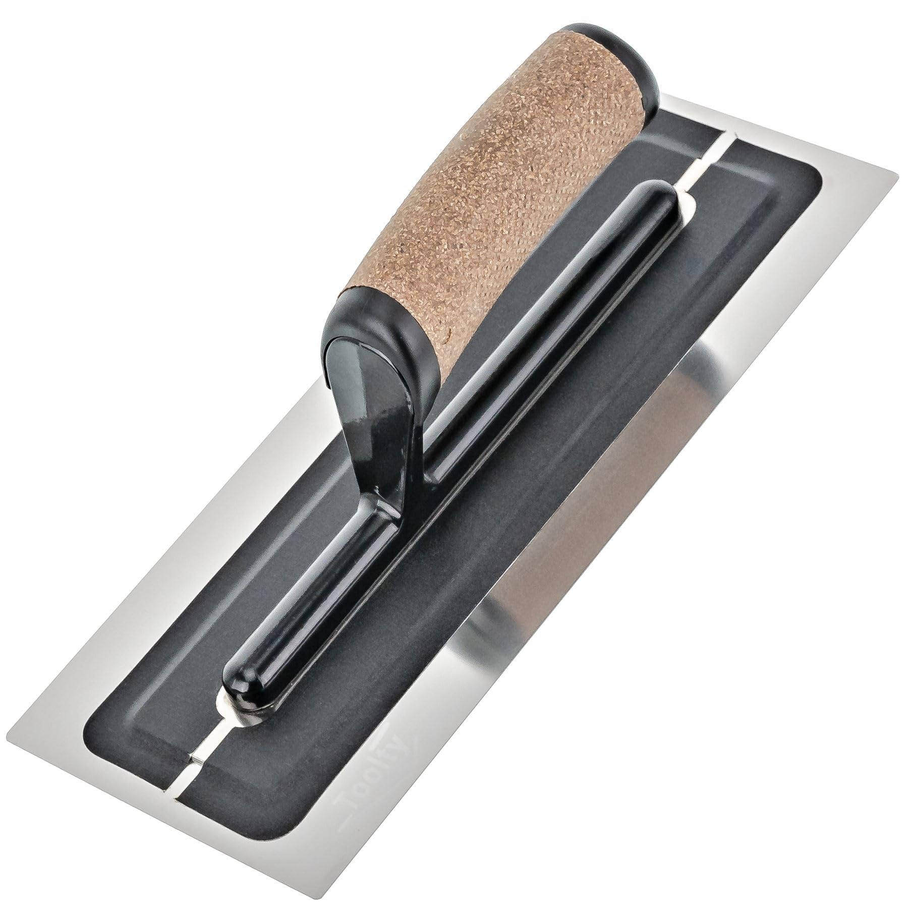 B&Q -  Flexible Trowel With Cork Handle On Aluminium Foot 110X280mm Stainless Steel For Plastering Rendering Finishing Diy