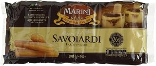Marini Savoiardi Italian Ladyfingers Cookies 200 Grams - Biscottificio di Verona Italiani - Product of Italy - Perfect for Tiramisu