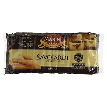 Marini Savoiardi Italian Ladyfingers Cookies 200 Grams - Biscottificio di Verona Italiani - Product of Italy - Perfect for Tiramisu