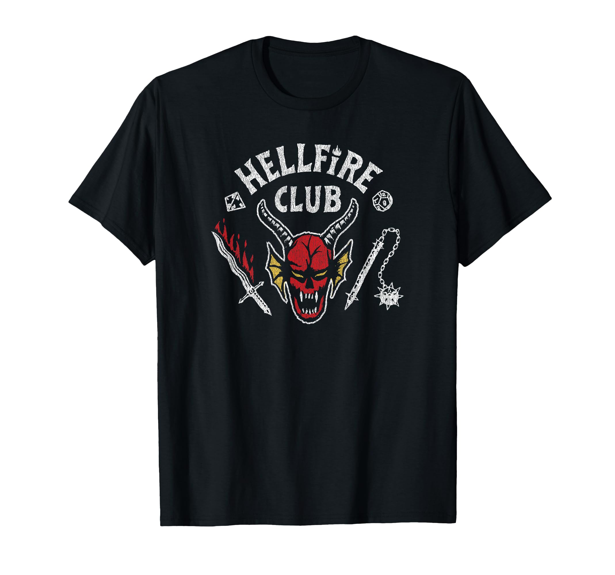 4 Hellfire Club Skull & Weapons T-Shirt