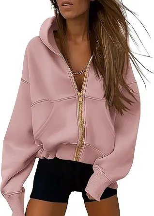 PRETTYGARDEN Hoodies for Women Sweatshirt Zip Up Hoodie Fall Fashion 2025 Trendy Long Sleeve Jackets Winter Clothing Outfits