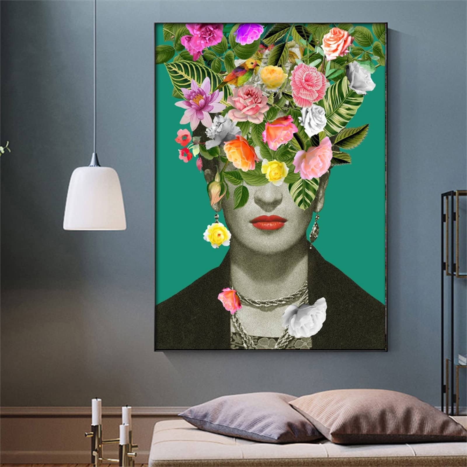 Amazon.co.jp: 写真ポスターの壁アートプリント、フリーダカーロアート