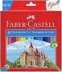 EcoLápis com 48 Cores, Faber-Castell, 120148G, Grafite