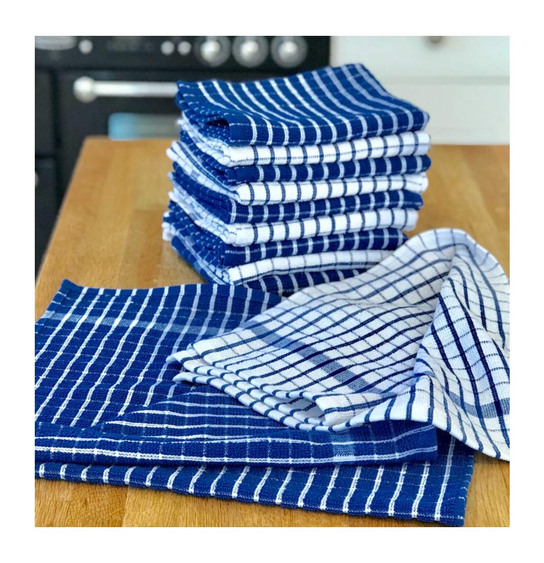 JMS Bridge kitchen towel Tea Towel Cotton kitchen towel***Pack of 12***Dish Cloth for Kitchen, Restaurant, Bar, Catering, Cleaning, Drying. Assorted Colours (12xKTowel)