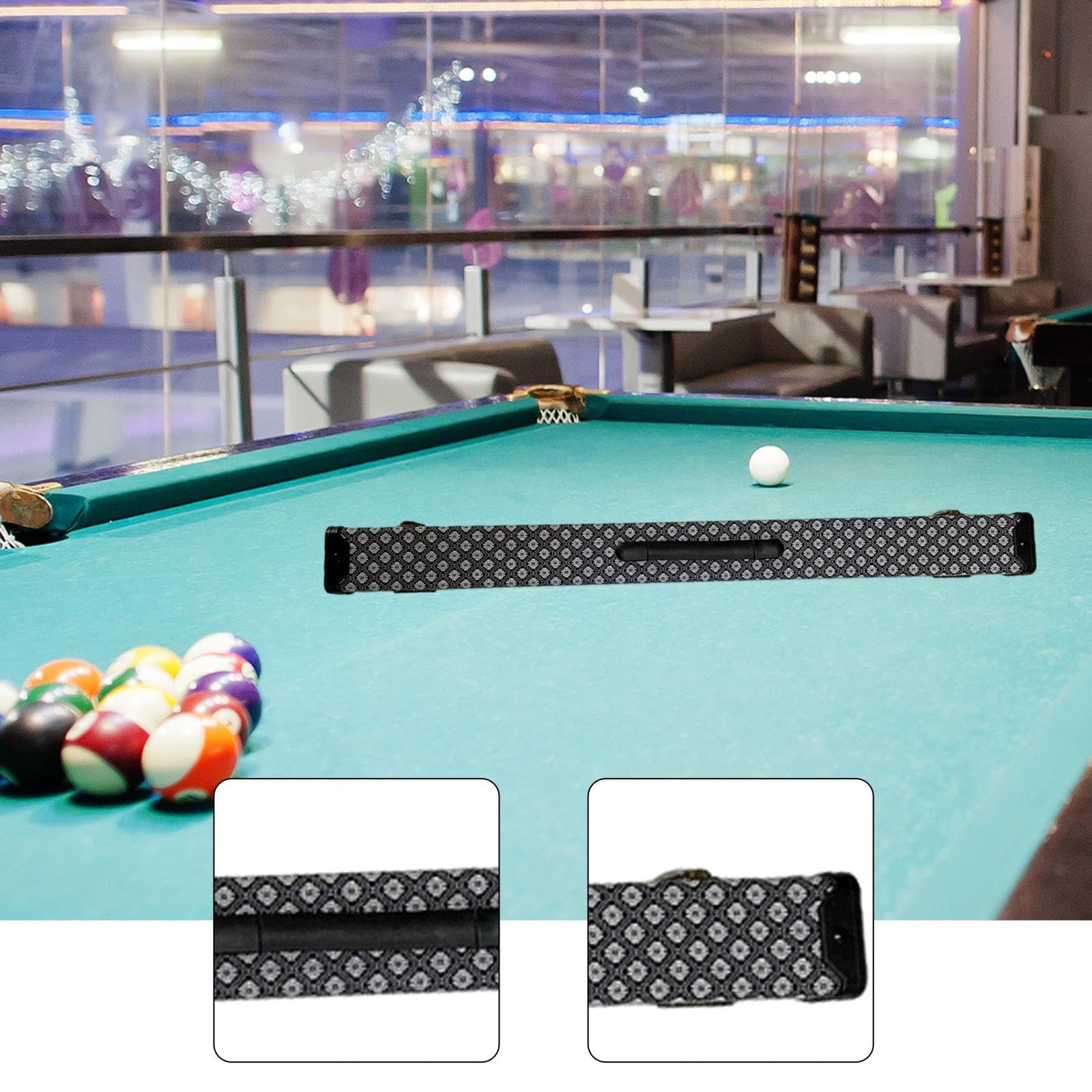 kowaku Estuche para Tacos de Billar, Solución Protectora de Almacenamiento Y Transporte, Interior Suave 1×1