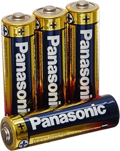 Panasonic AM-3PA4B Alkalineplus AA Baterías, paquete de 4 (negro)