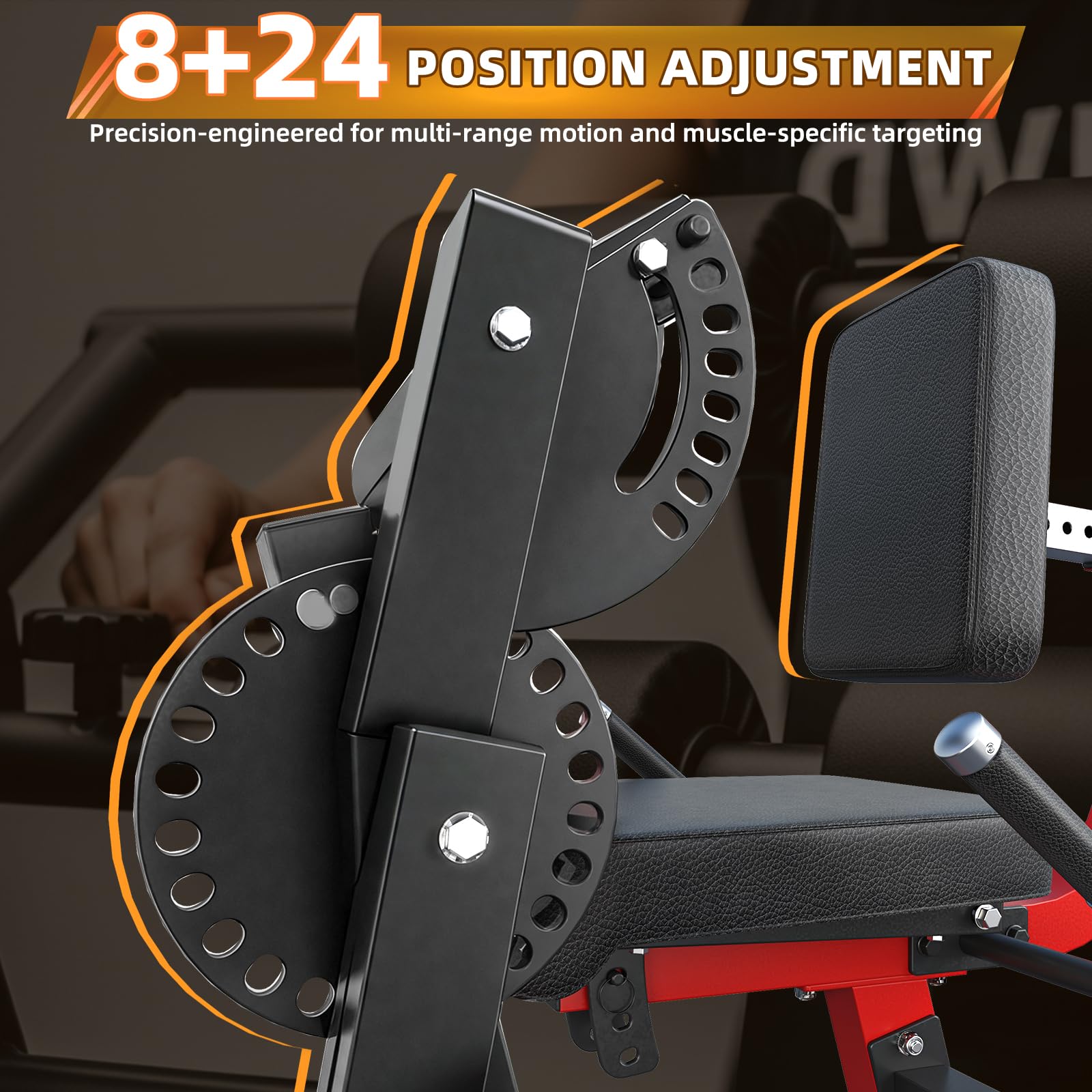 YODOLLA Beinstrecker und Curl-Gerät, Beinbeuger mit Beincurler, Robustes verstellbares Beinrotationsgerät, lastbares Home-Gym-Equipment für Oberschenkel