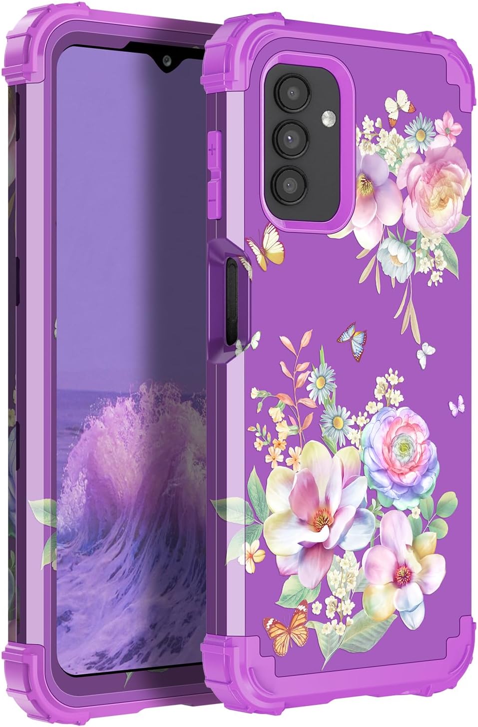 LONTECT for Galaxy A13 5G/Galaxy A32 5G/Galaxy A12 Case Shockproof ThreeLayer Heavy