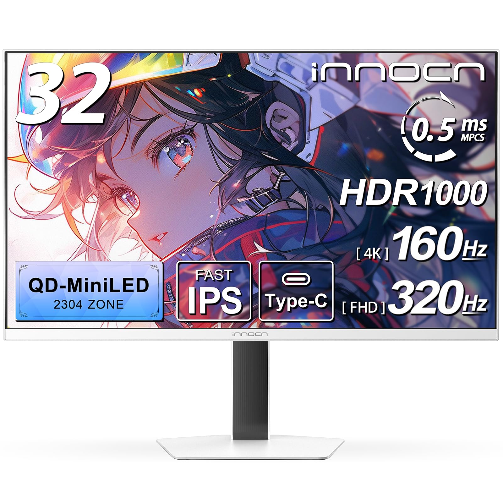 Amazon.co.jp: INNOCN Mini LED 4K Monitor, 32-inch Gaming Monitor