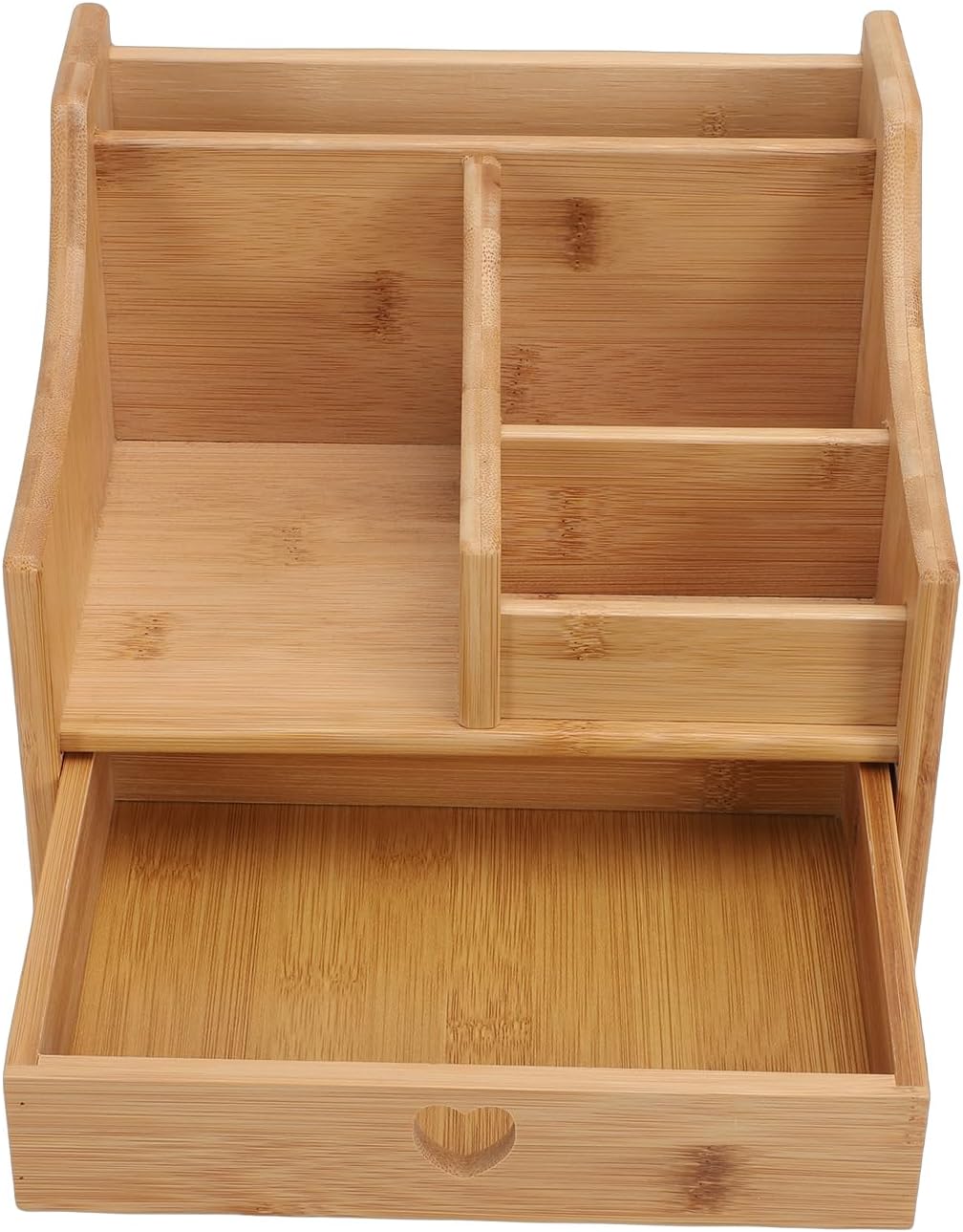 Desktop Organizer, Multifunctional Storage Box for Office Supplies Jewelry Snacks, with No Assembly Required, for Living Room Bedroom Bathroom Kitchen
