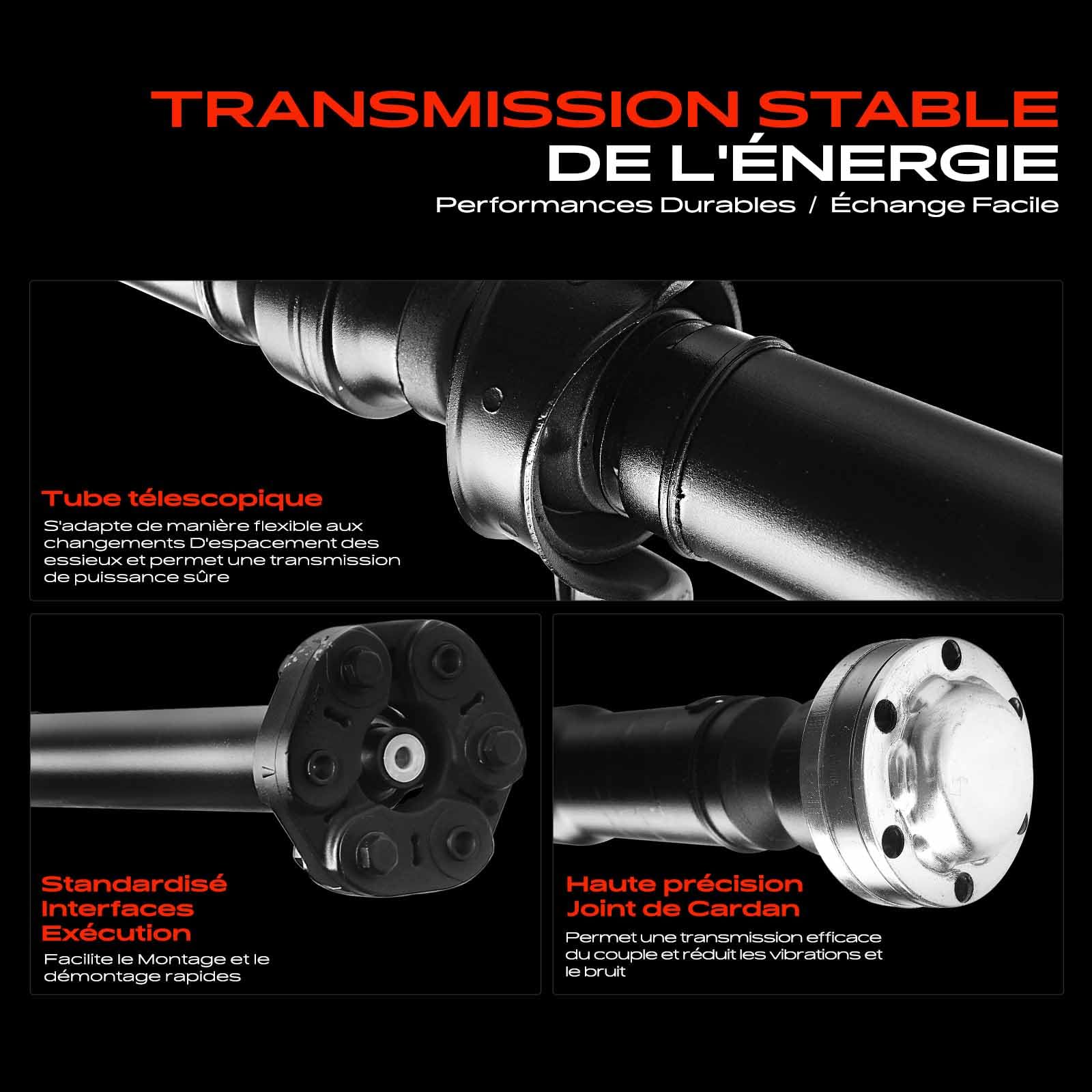 Frankberg Arbre de transmission, 2987 mm, essieu arrière, 4matic, | Compatible avec: Classe M W164, Classe GL X164