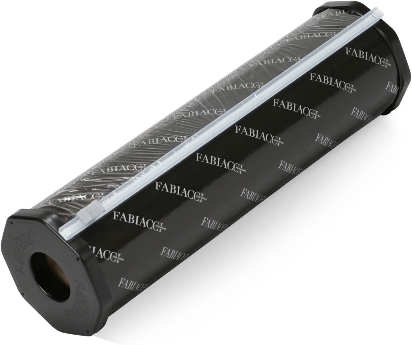 Food Saving Kitchen Wrap System – one year supply, 750 ft premium quality, BPA and BPS free plastic wrap in decorative countertop dispenser – Black